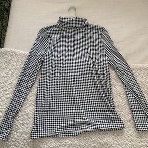 JCrew Houndstooth Turtleneck
